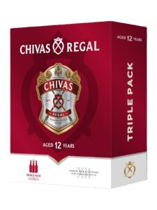 Chivas Regal 12y Blended Scotch Whisky, Triple Pack; Chivas Regal 12y 40% 1L (GH 9660)