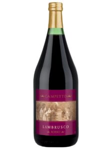 Campetto, Lambrusco frizzante, Daunia, Emilia-Romagna, IGP, sweet, red (screw cap)