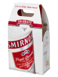 Smirnoff Red Label Twinpack; Smirn Red Label 37.5% 1L (GH 715098)